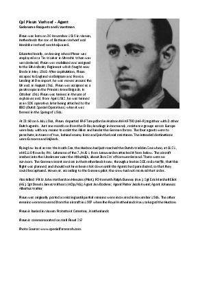 A preview of a PDF biography for Verhoef, Pleun